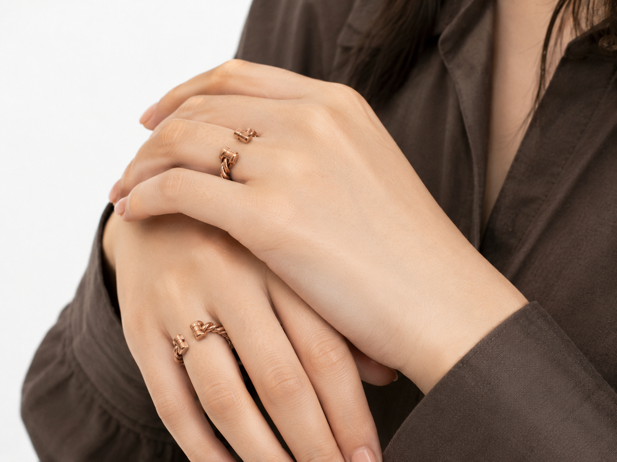 Pure Copper Ring | Adjustable Copper Ring for Wellness & Everyday Wear