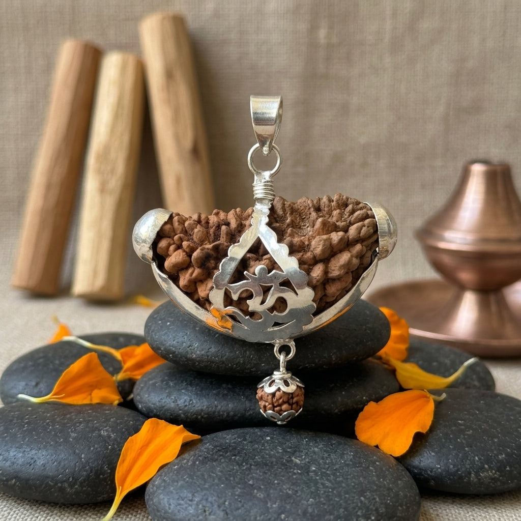 Natural 1 Mukhi Rudraksha Locket for Spiritual Growth, Clarity & Divine Energy | Authentic & Energized | Rudriva