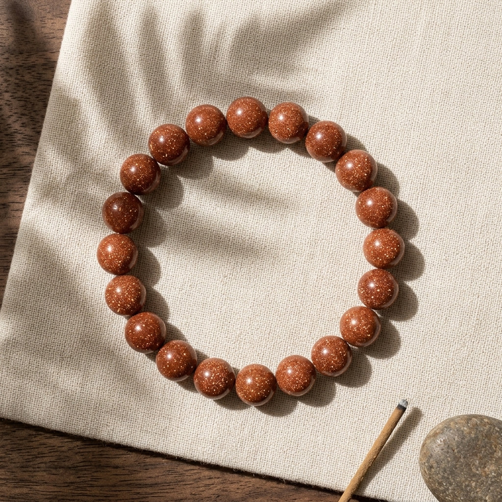 Natural Sunstone Bracelet | Confidence, Leadership & Positive Energy Crystal Bracelet