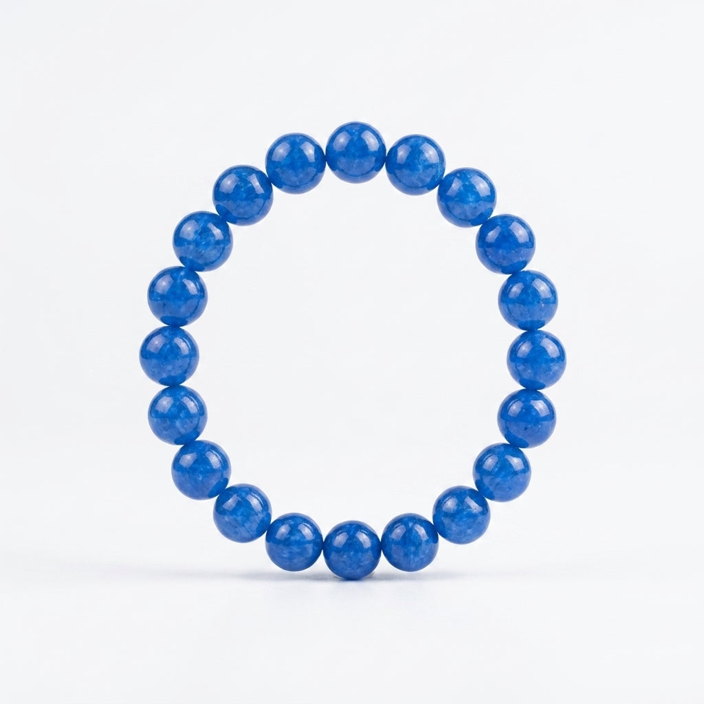 Natural Blue Haqio Bracelet | Communication, Confidence & Inner Peace Crystal Bracelet